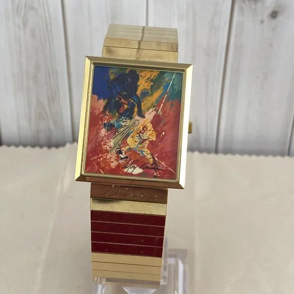 Sliding Home by artist LeRoy Neiman was portraying Jackie Robinson Price is firm - Picture 3 of 9